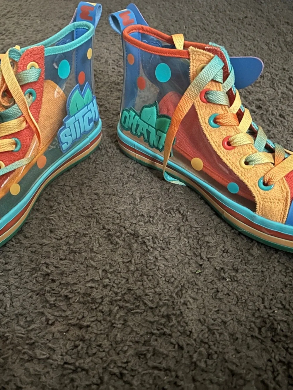 Stitch transparent children’s sneakers 3.5 Kids